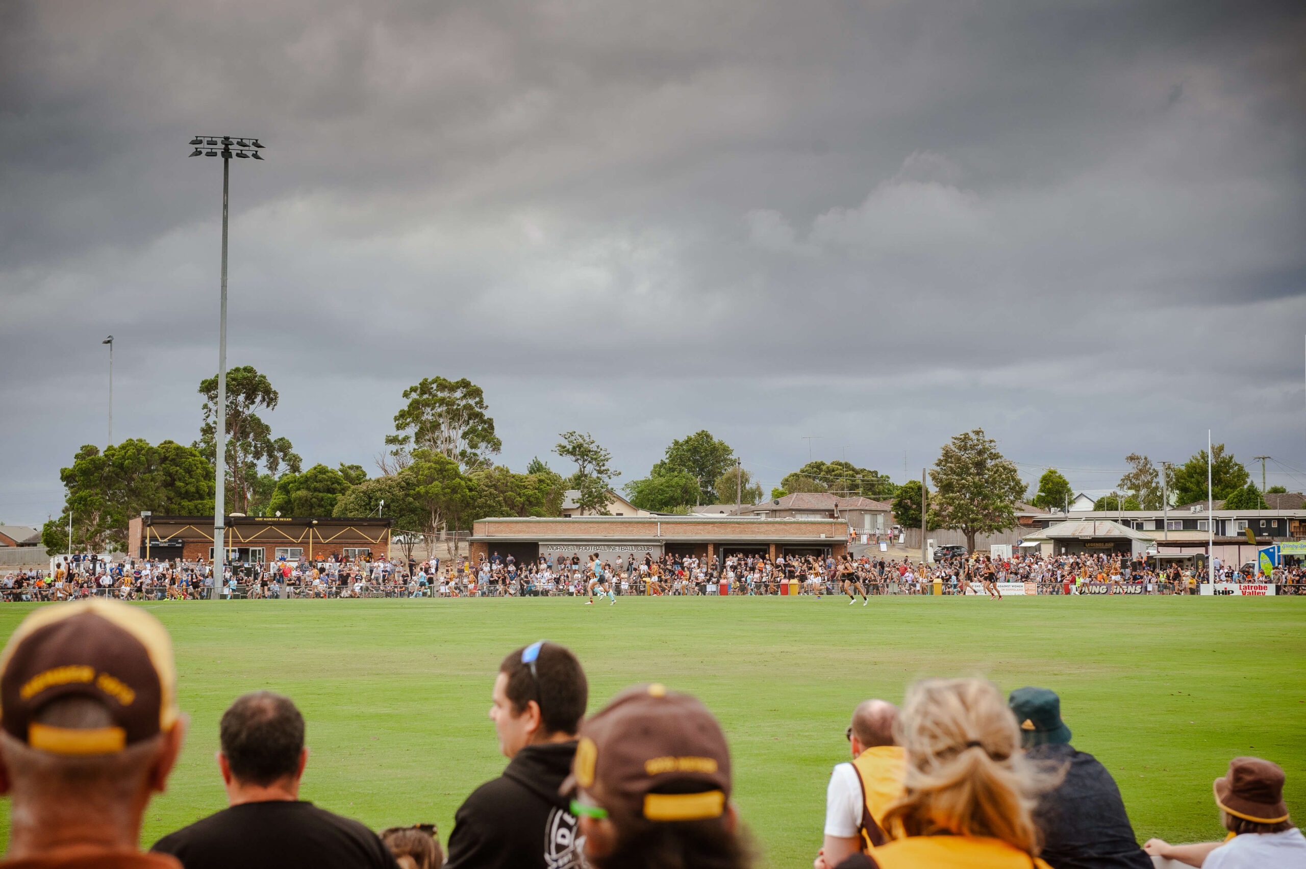 Large crowd at AFL game in Morwell