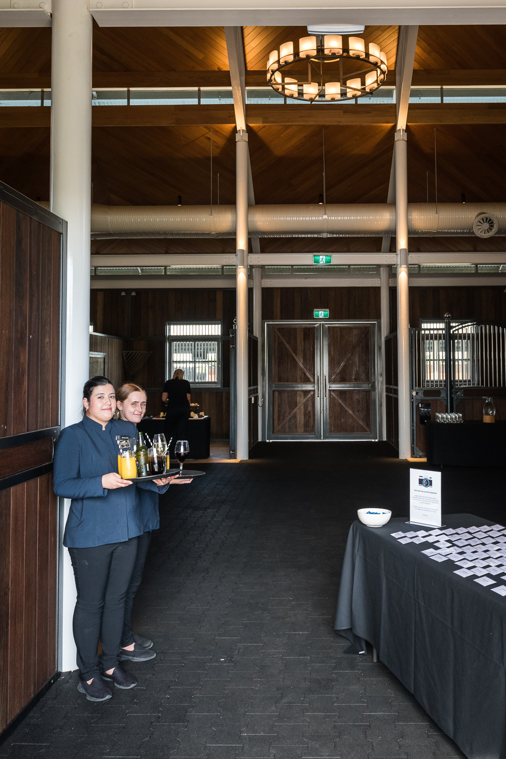 The William Inglis Hotel wait staff greet attendees at FPII Information Session 2020